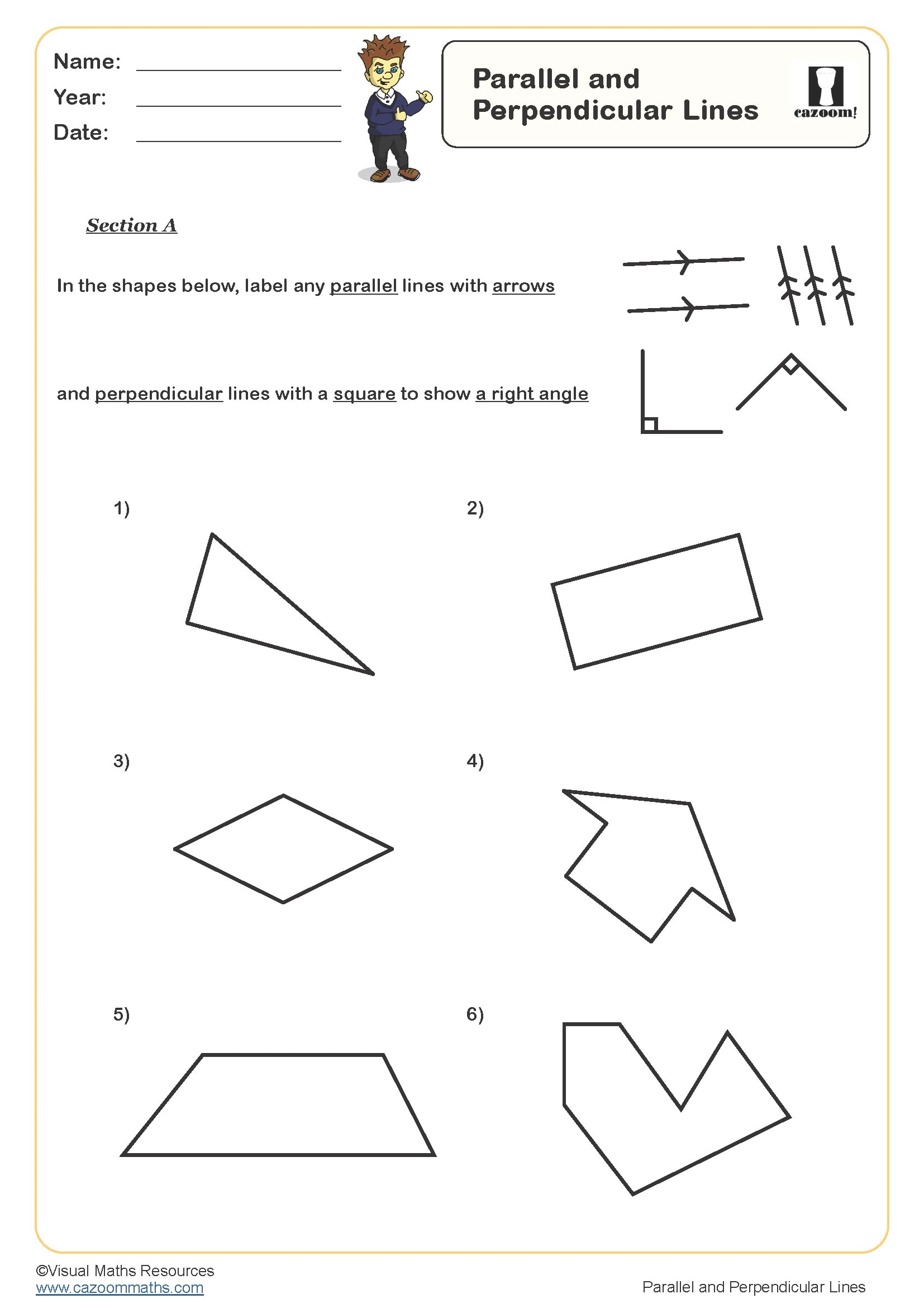 Parallel And Perpendicular Lines Worksheet PDF Printable Geometry Worksheets Parallel And Perpendicular Lines Worksheet PDF Printable Geometry Worksheets