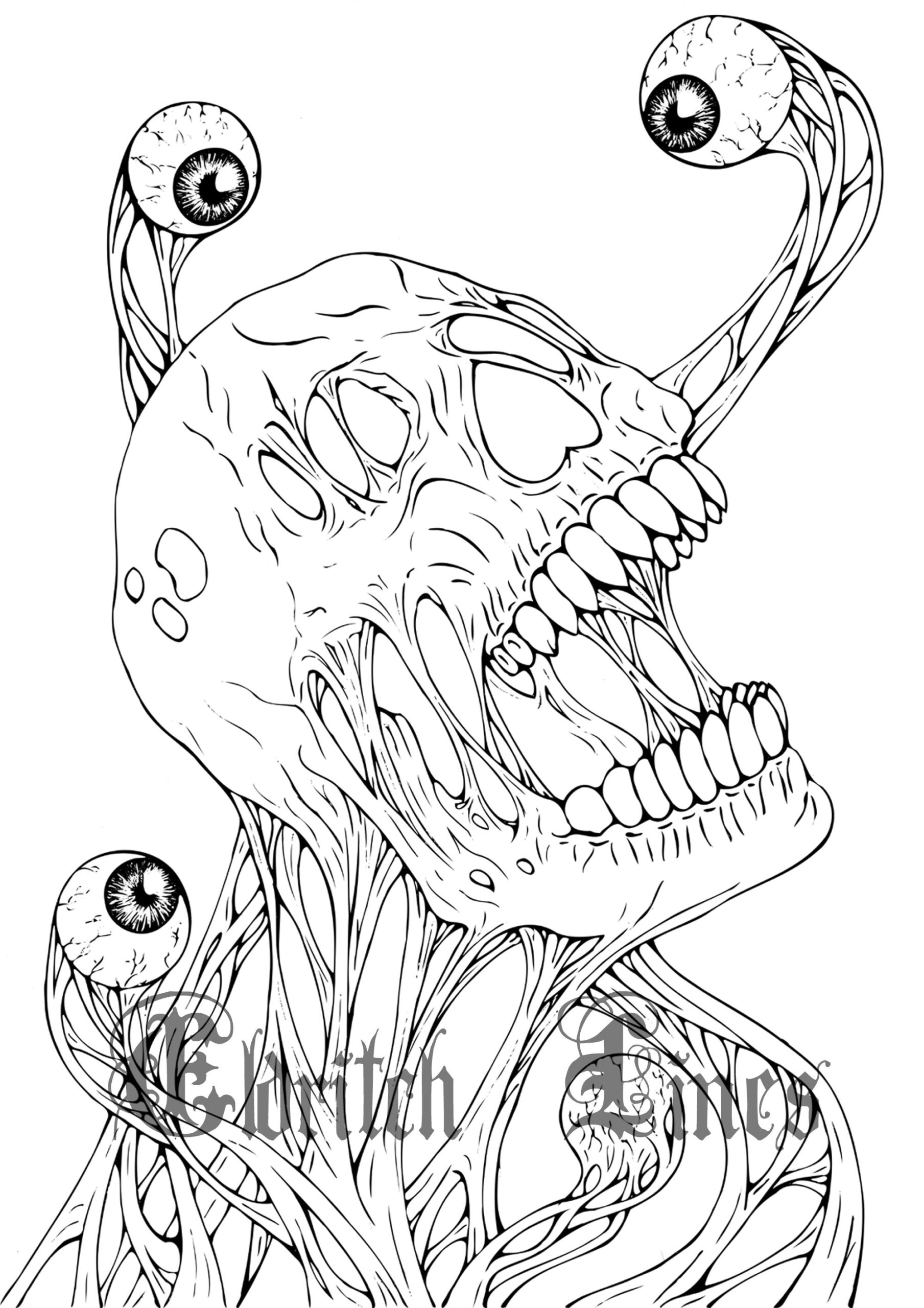 Paranoia Printable Horror Adult Coloring Page Lineart DIGITAL DOWNLOAD PDF File Etsy Norway Paranoia Printable Horror Adult Coloring Page Lineart DIGITAL DOWNLOAD PDF File Etsy Norway