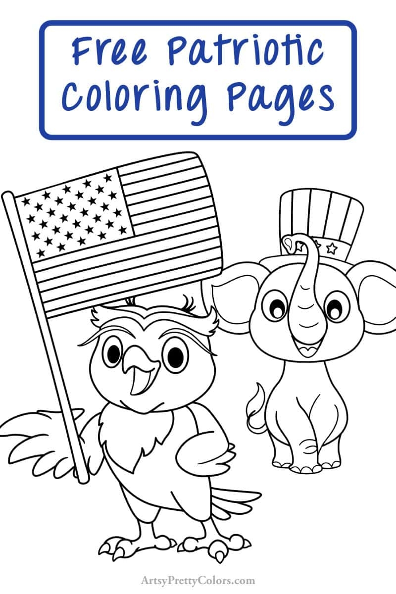 free patriotic coloring pages printables