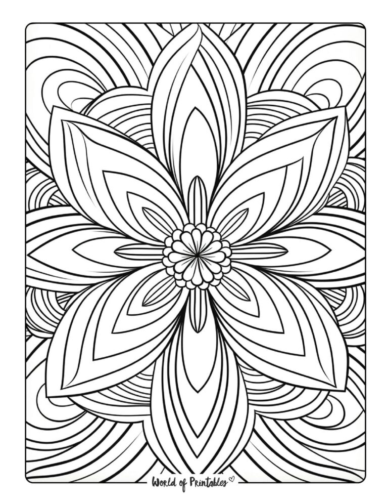 Pattern Coloring Pages World Of Printables