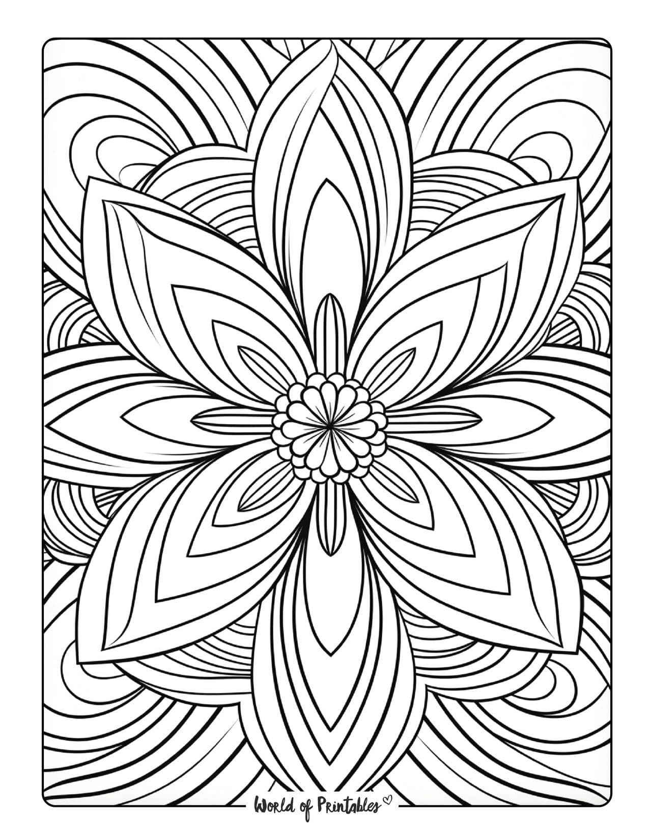 Pattern Coloring Pages World Of Printables