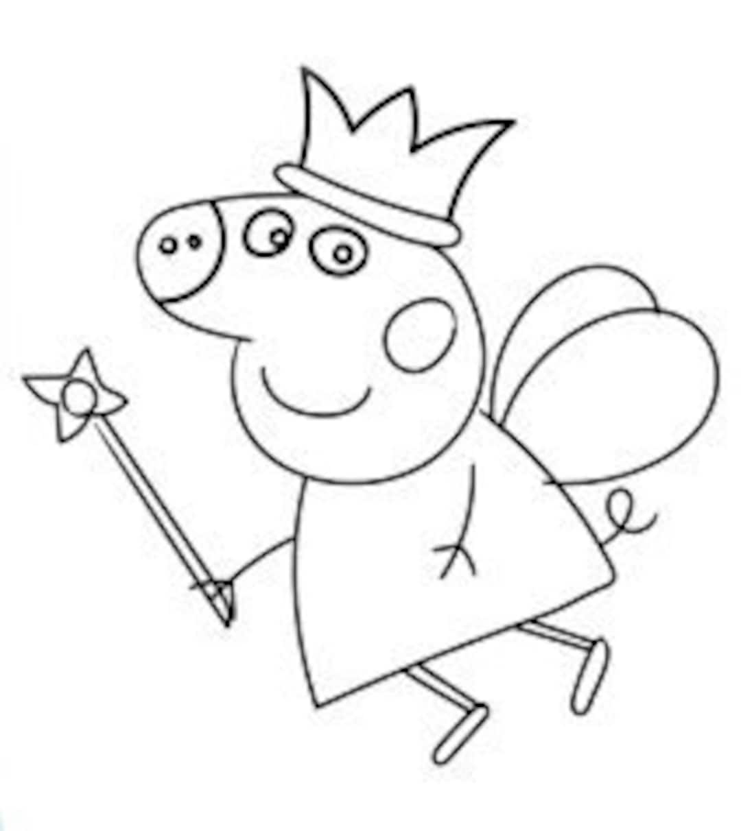 free printable peppa pig coloring pages