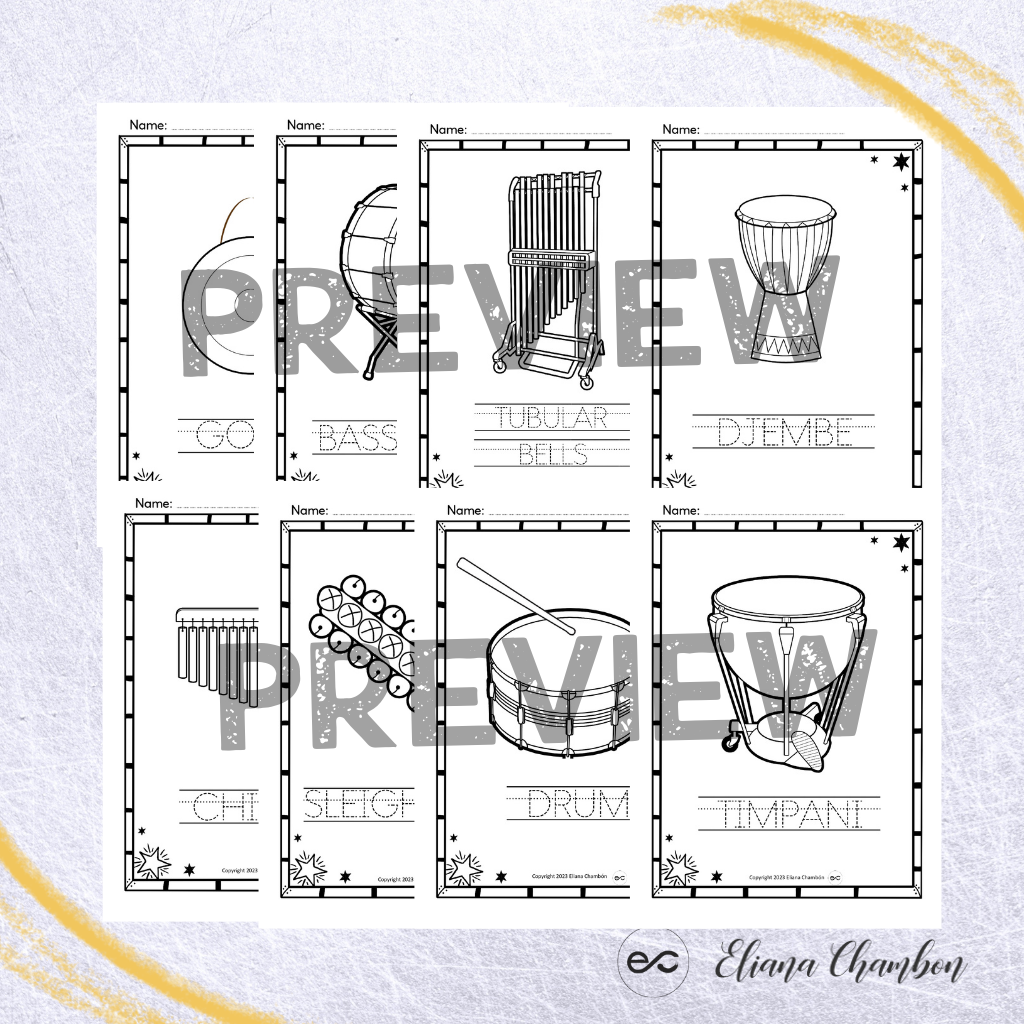 Percussion Instruments Music Coloring Pages Classroom Musical Instruments Made By Teachers