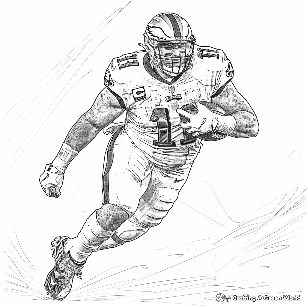 printable football coloring pages