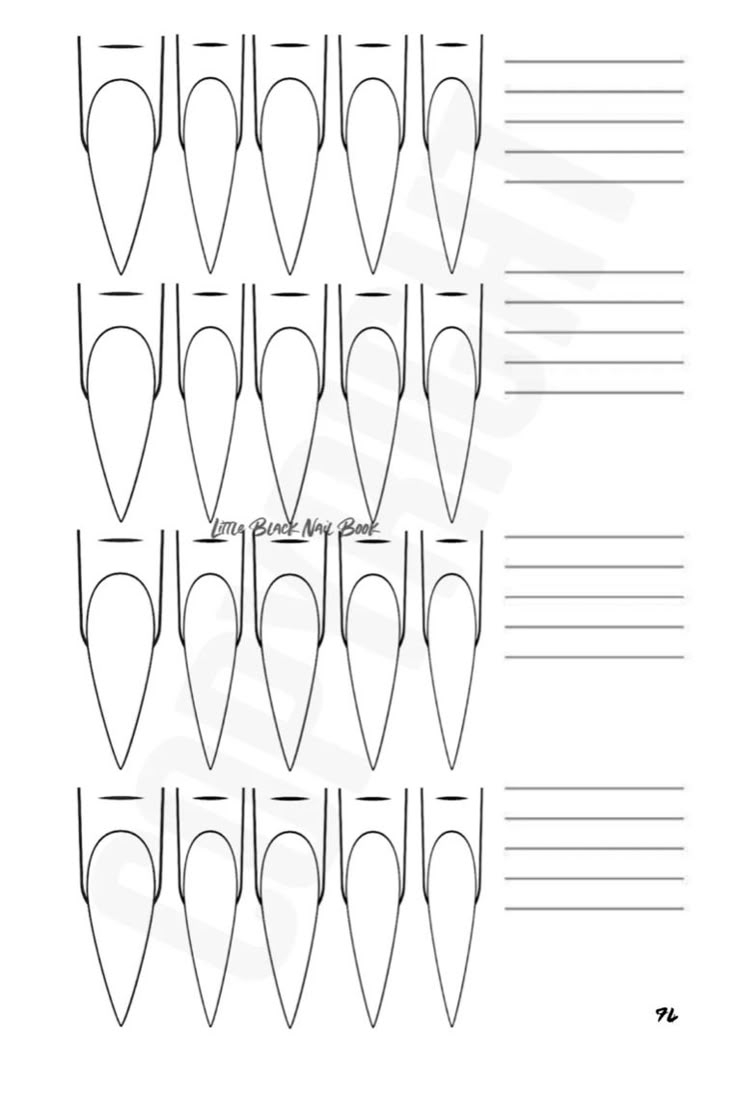 Pin By Lolys On TECNICA MANO ALZADA Printable Nail Art Templates Book Nail Art Printable