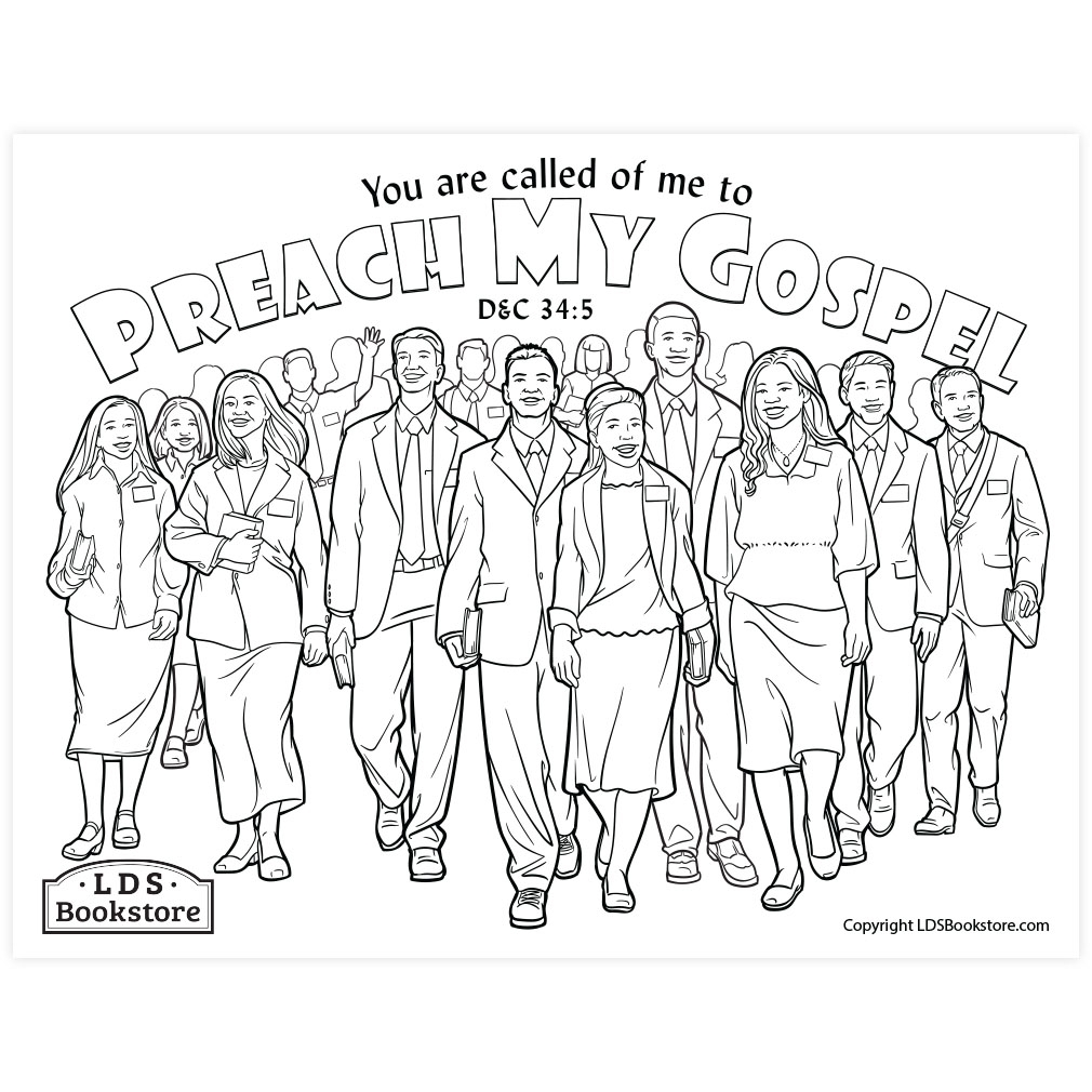 printable missionary coloring pages