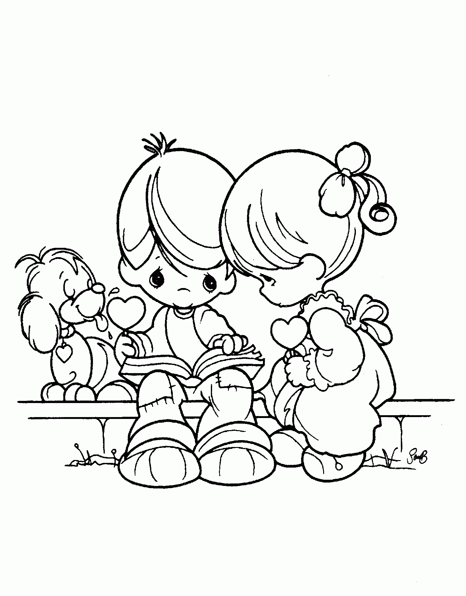 Precious Moments Coloring Pages