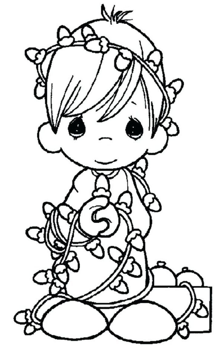 Precious Moments Coloring Pages PDF Coloringfolder