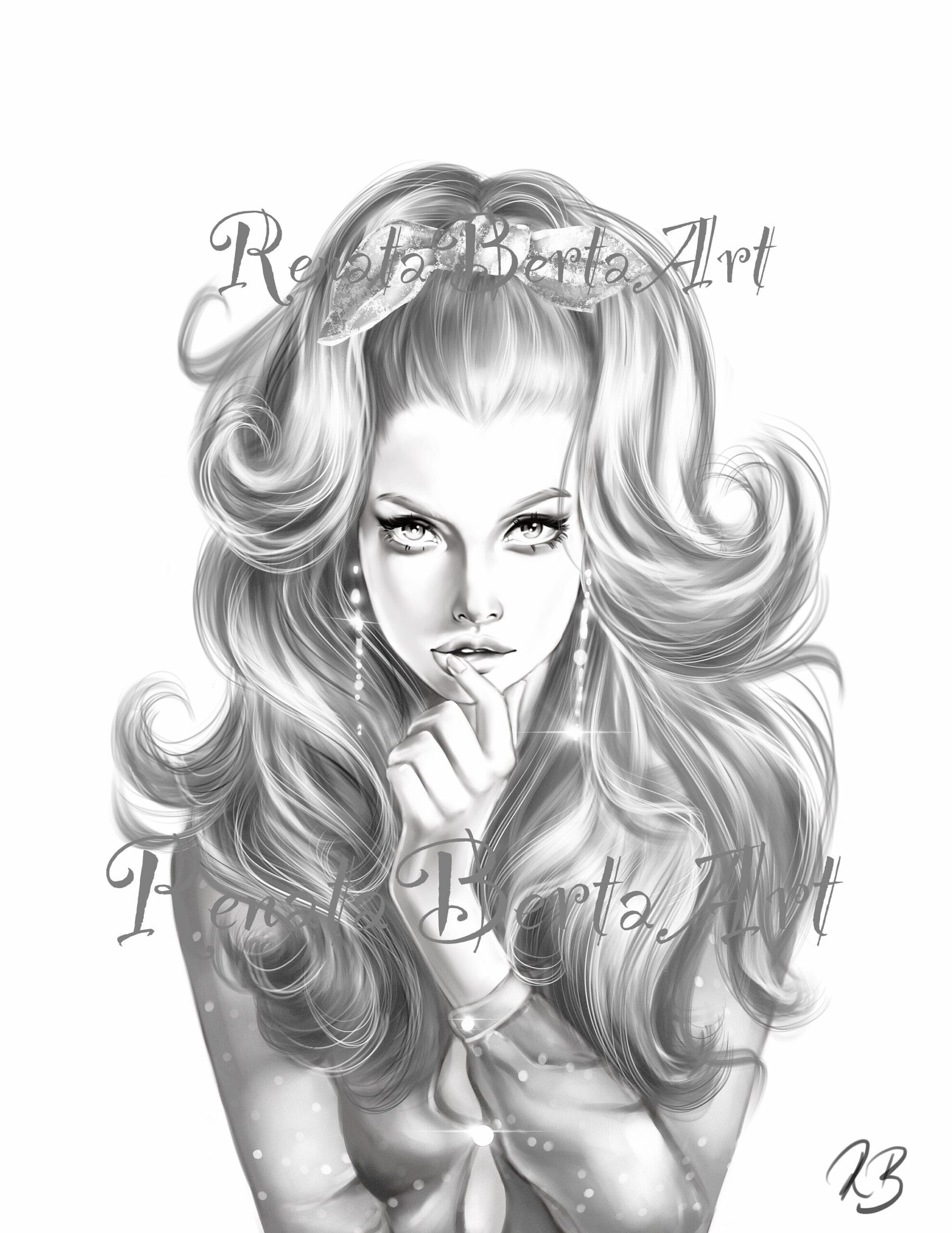 Premium Grayscale Coloring Page Instant Download Coloring Page Printable Portrait Etsy Premium Grayscale Coloring Page Instant Download Coloring Page Printable Portrait Etsy