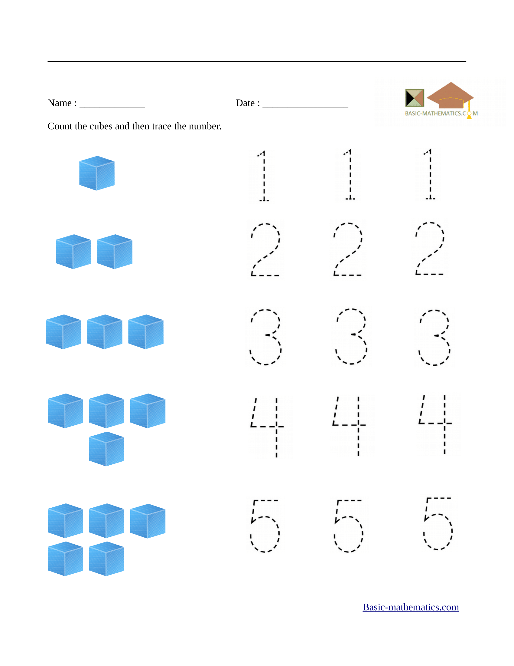 Preschool Math Worksheets Preschool Math Worksheets