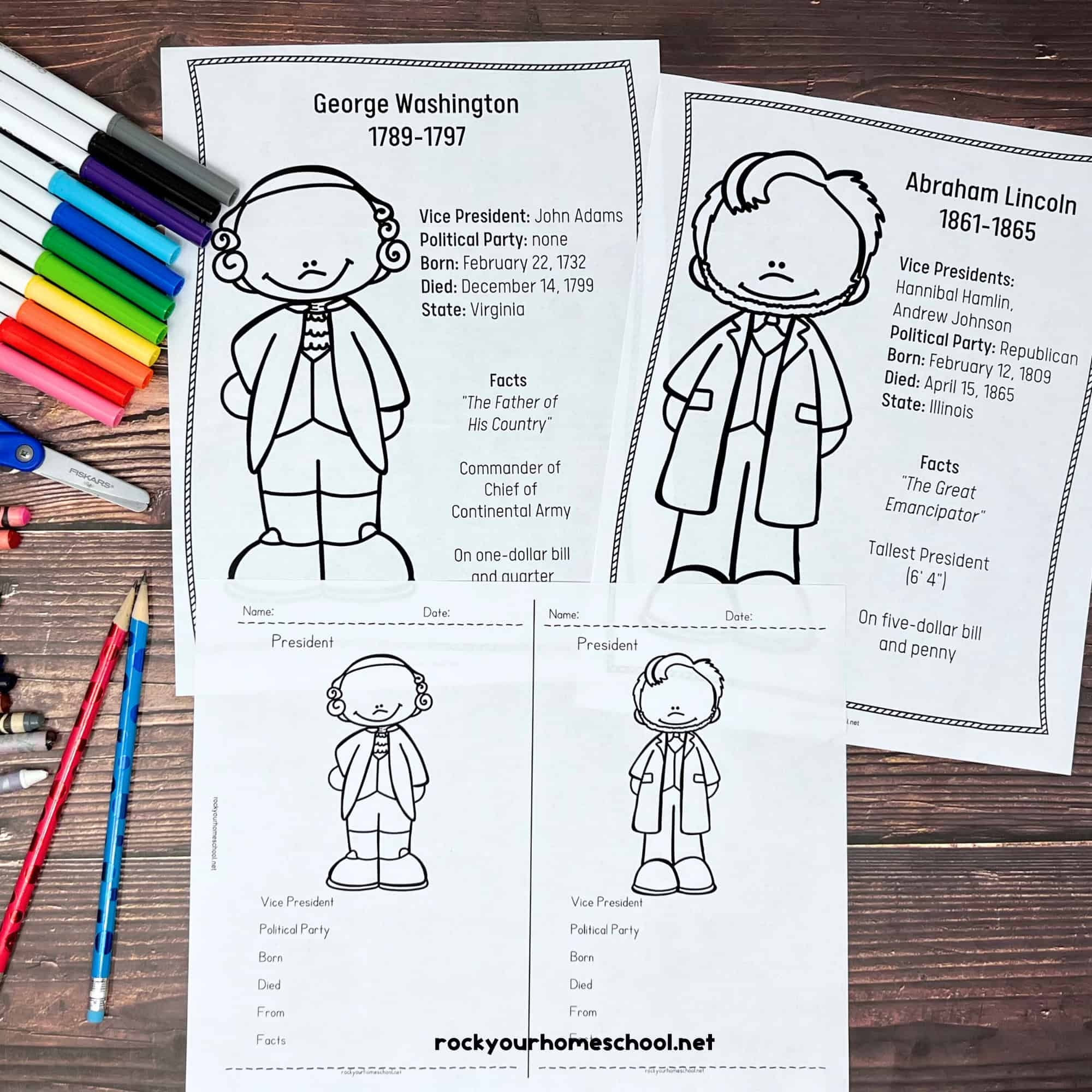 President s Day Coloring Pages 2 Free Ways To Celebrate