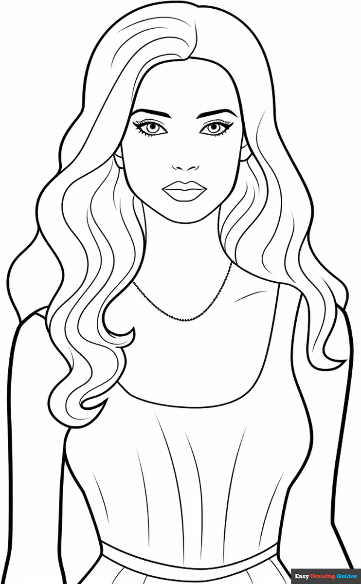 printable coloring pages barbie