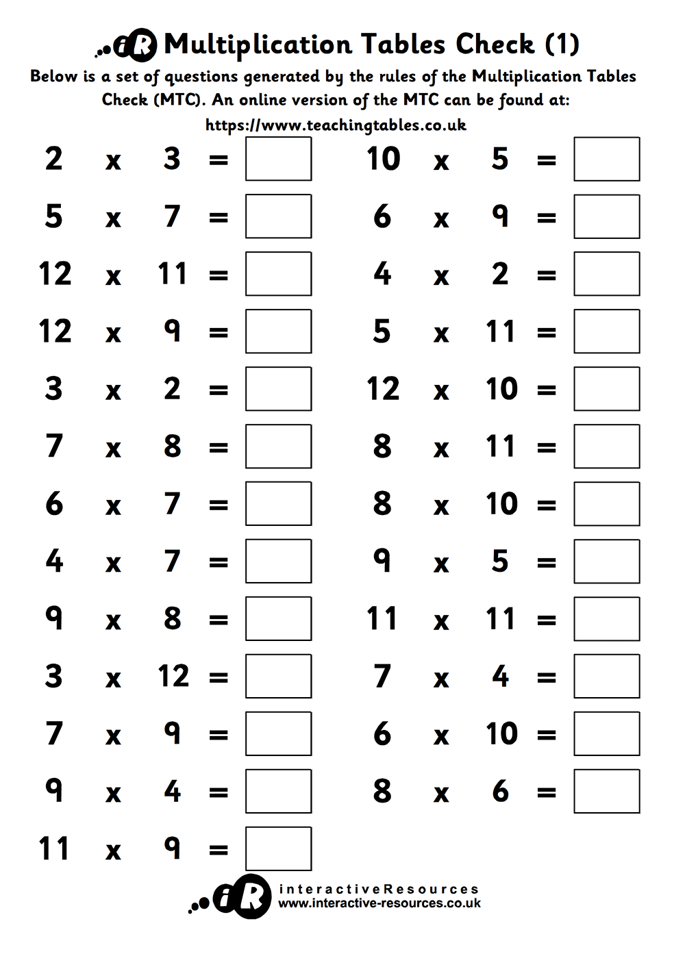 times tables worksheets times tables worksheets