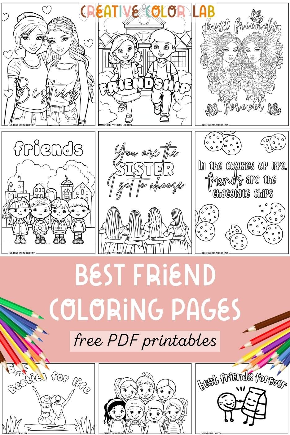 best friends coloring sheets free printable best friends coloring sheets free printable