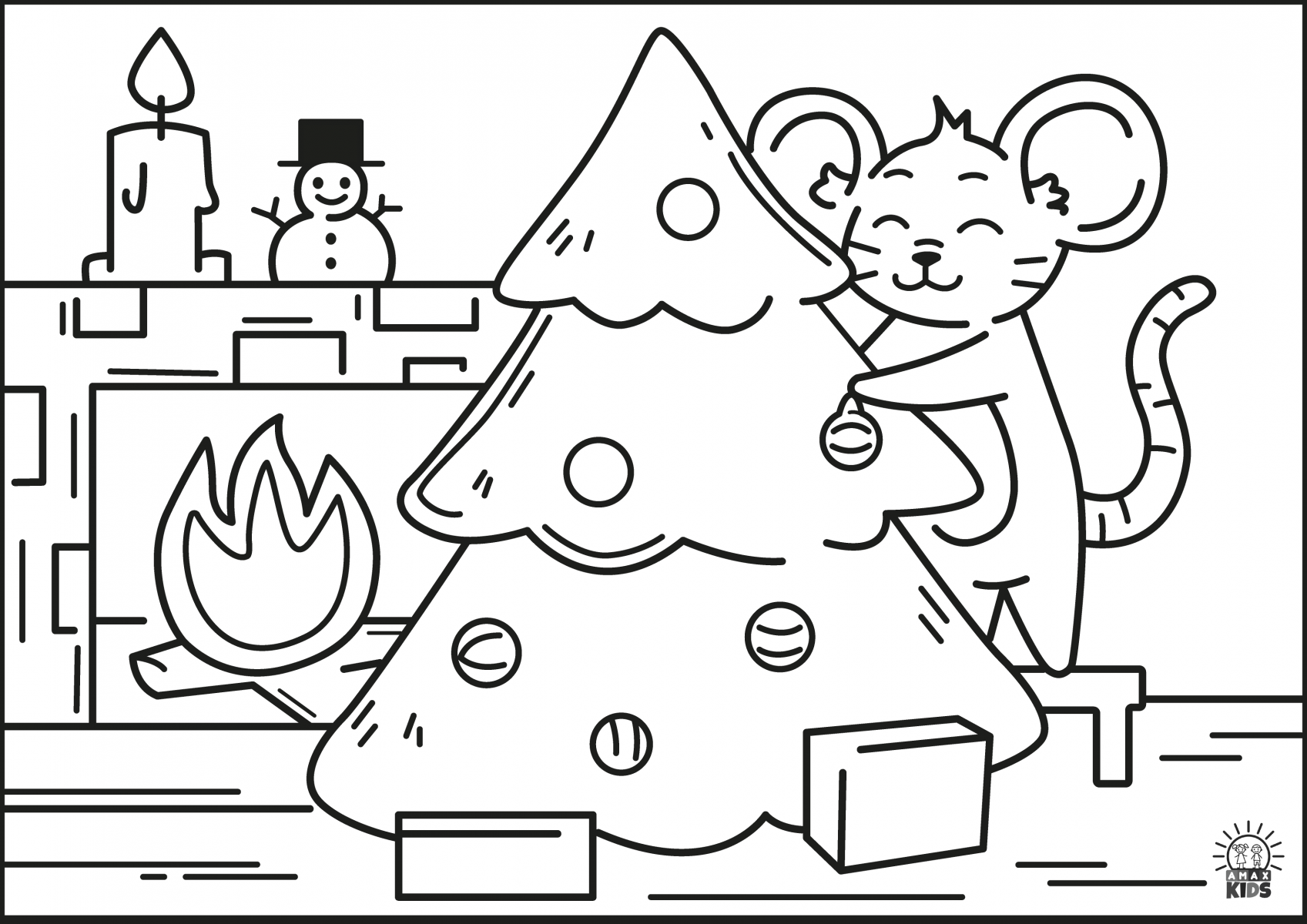 Printable Christmas Coloring Pages For Kids Amax Kids