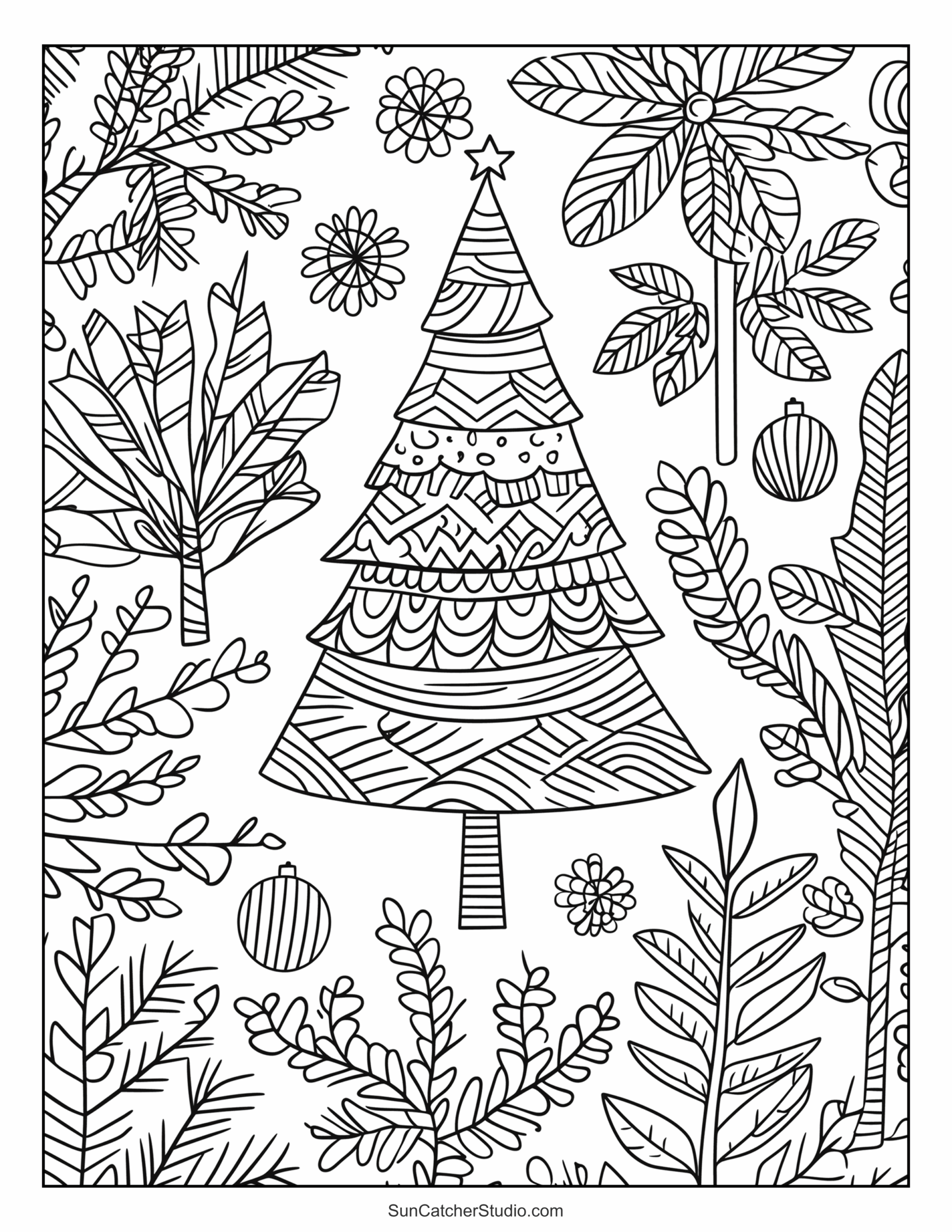 free printable christmas coloring pages pdf
