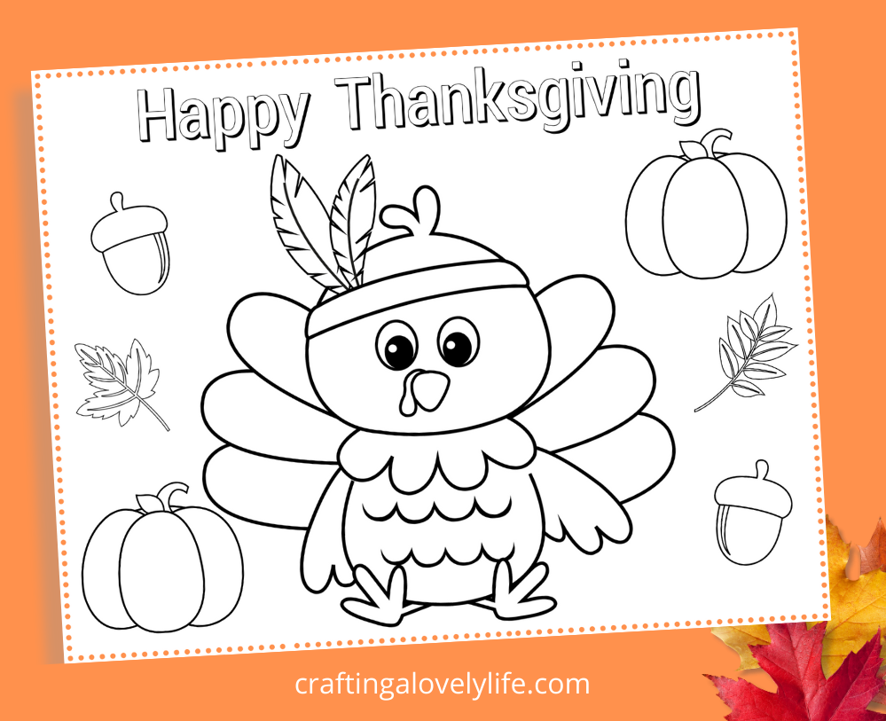 free printable thanksgiving coloring placemats