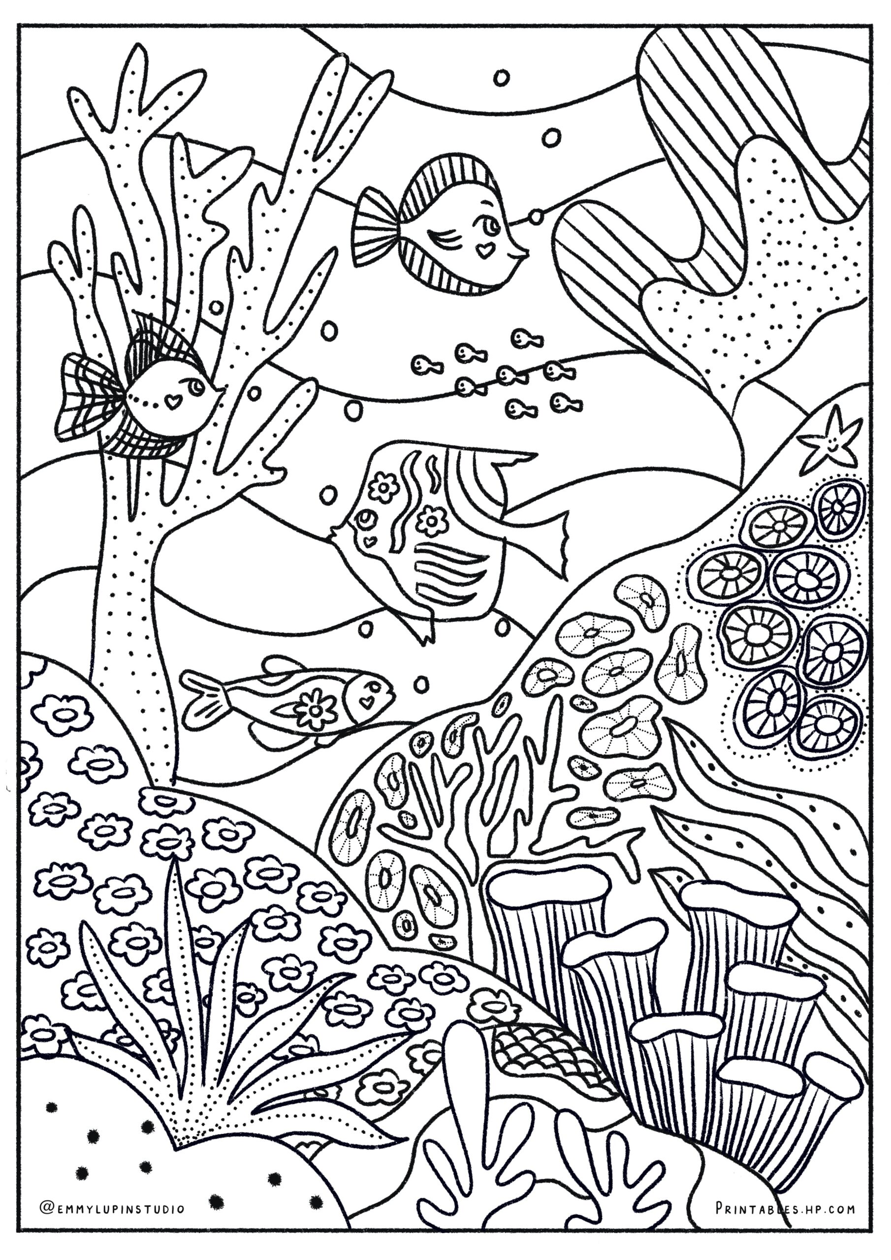 free printable ocean coloring pages