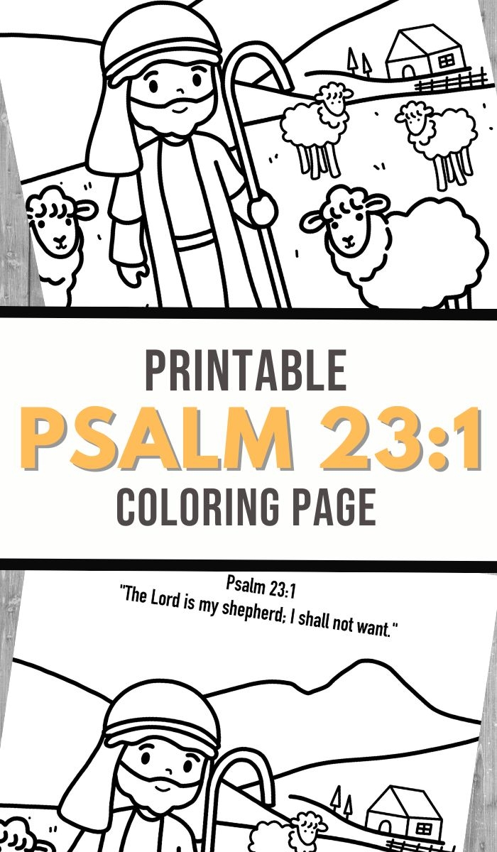 Psalm 23 1 Coloring Page 3 Boys And A Dog
