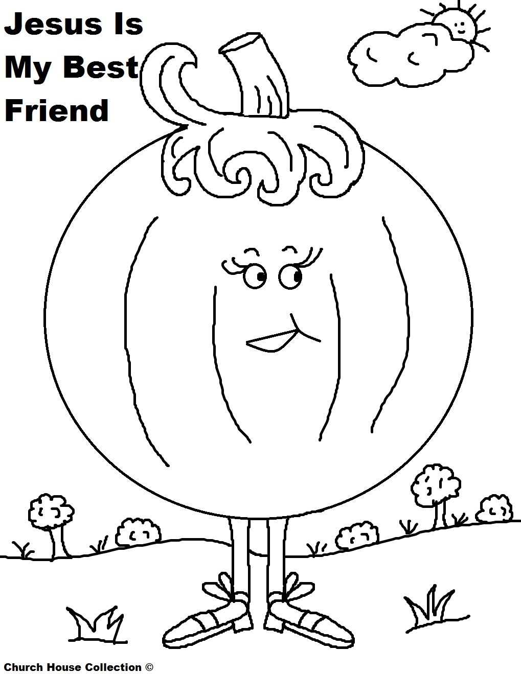 Pumpkin Coloring Page Jesus Is My Best Friend Pumpkin Coloring Page Jesus Is My Best Friend