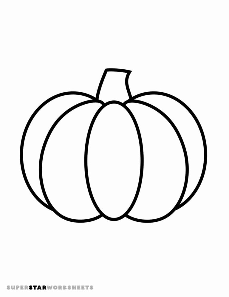 Pumpkin Coloring Pages Free Printables Superstar Worksheets