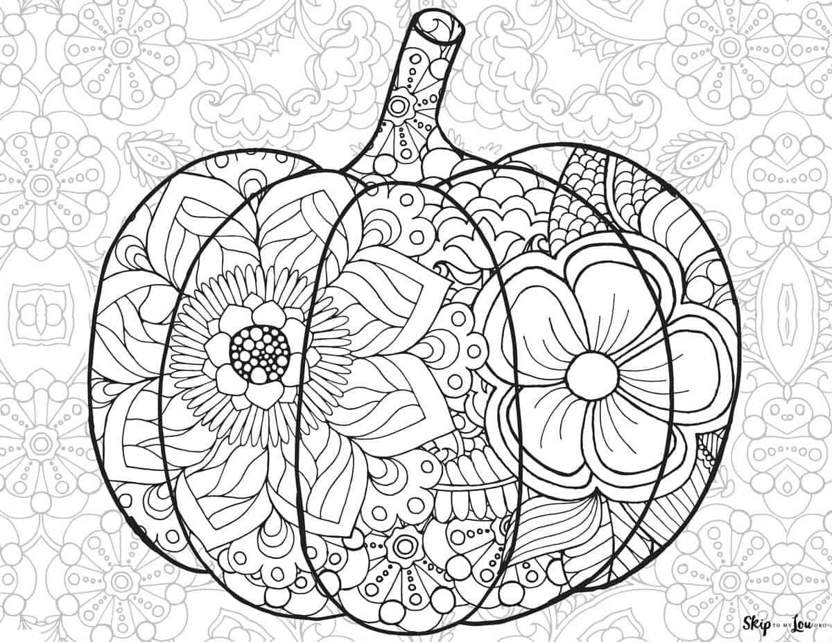 printable coloring pages of pumpkins