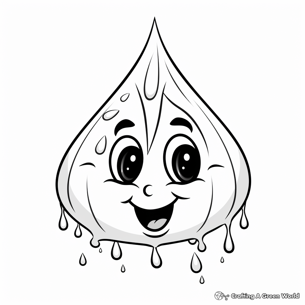 Raindrop Coloring Pages Free Printable Raindrop Coloring Pages Free Printable