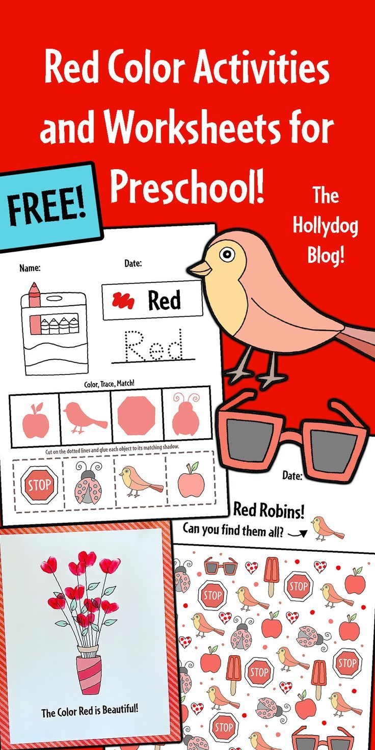 Red Color Activities And Worksheets For Preschool 