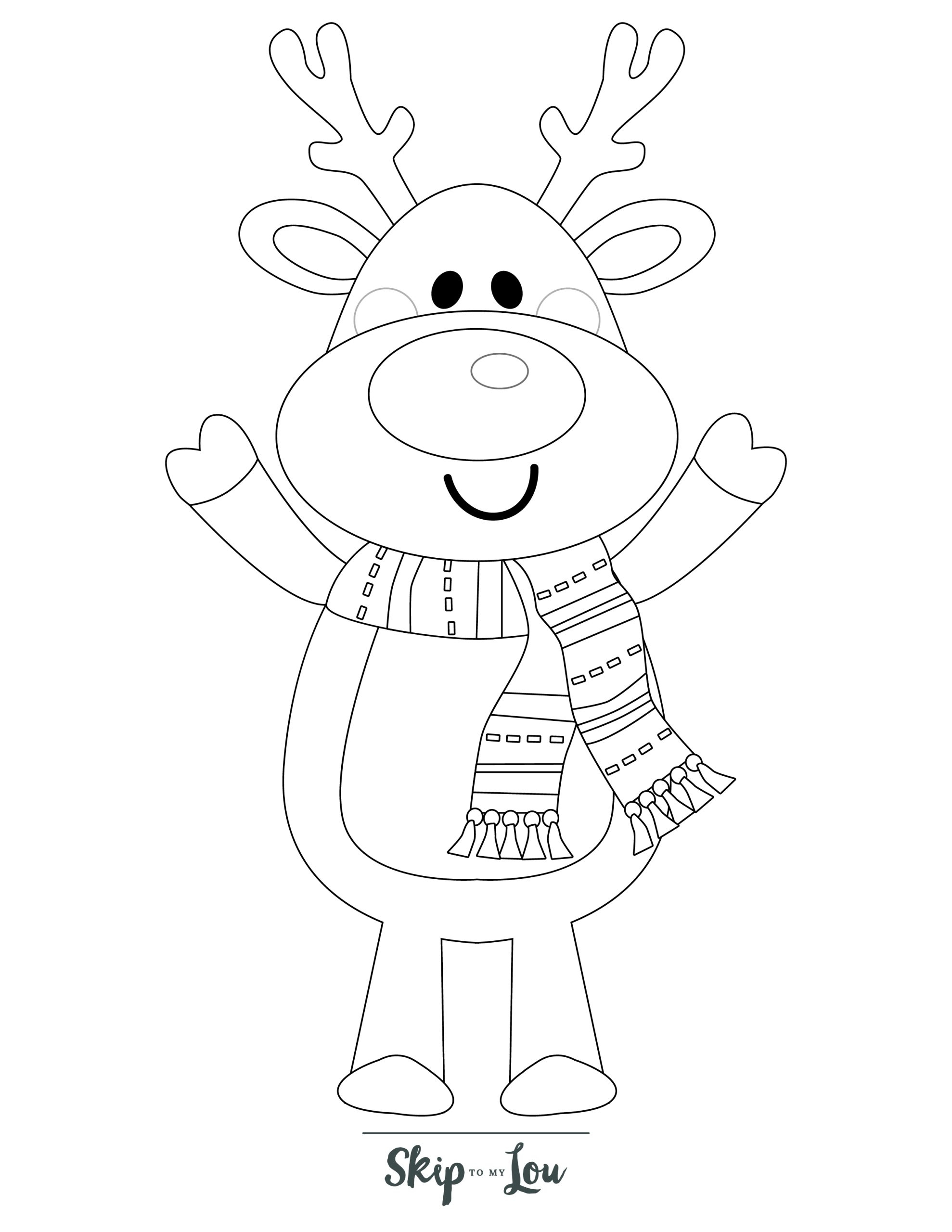 Reindeer Coloring Pages Free Printables For Kids Skip To My Lou Reindeer Coloring Pages Free Printables For Kids Skip To My Lou