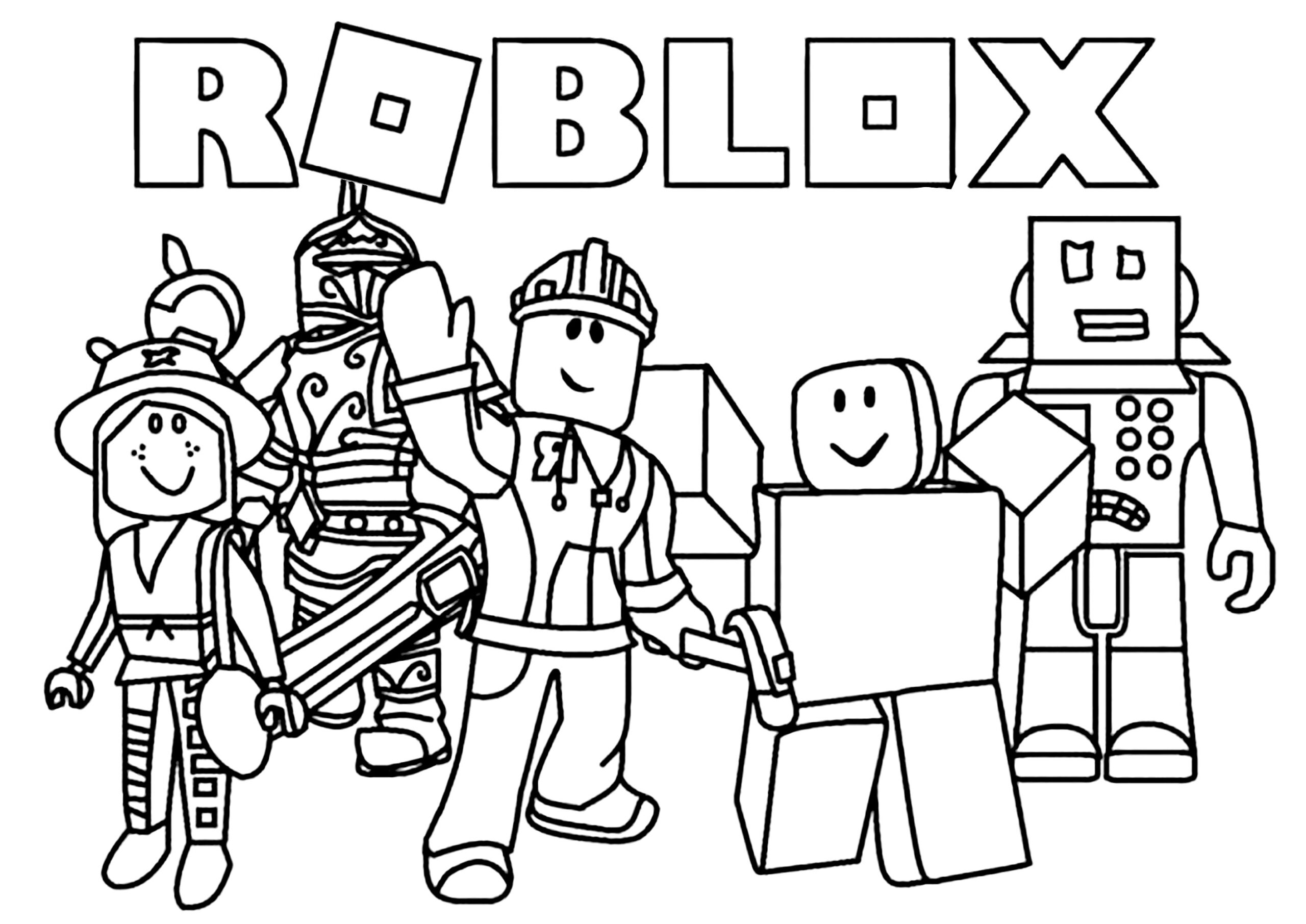 roblox printable color pages