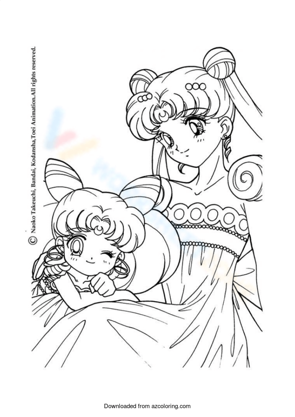 sailor moon coloring pages printable