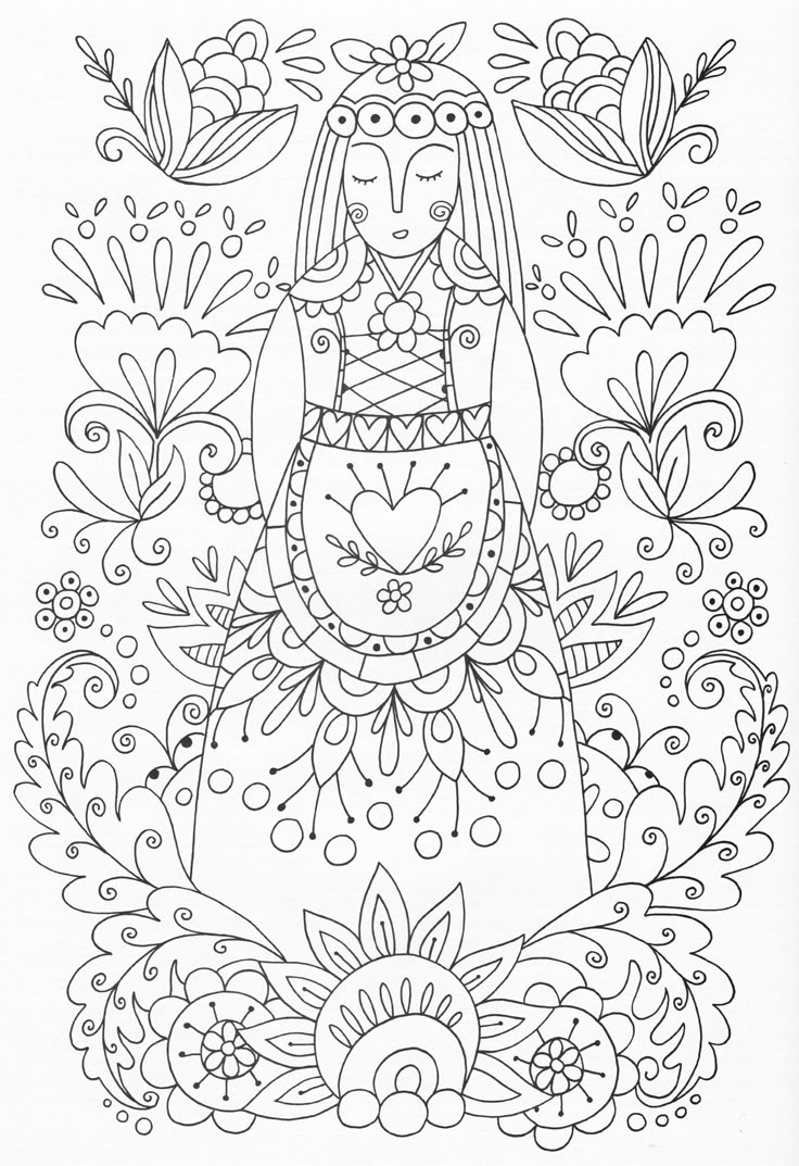 Scandinavian Coloring Book Pg 53