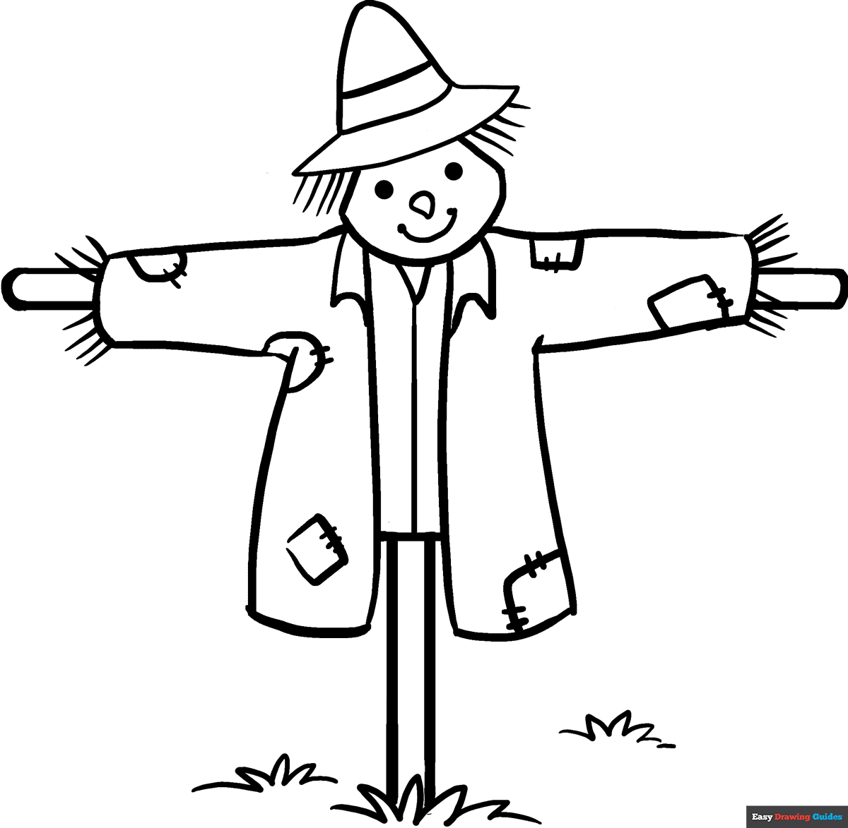 scarecrow coloring sheets printable scarecrow coloring sheets printable