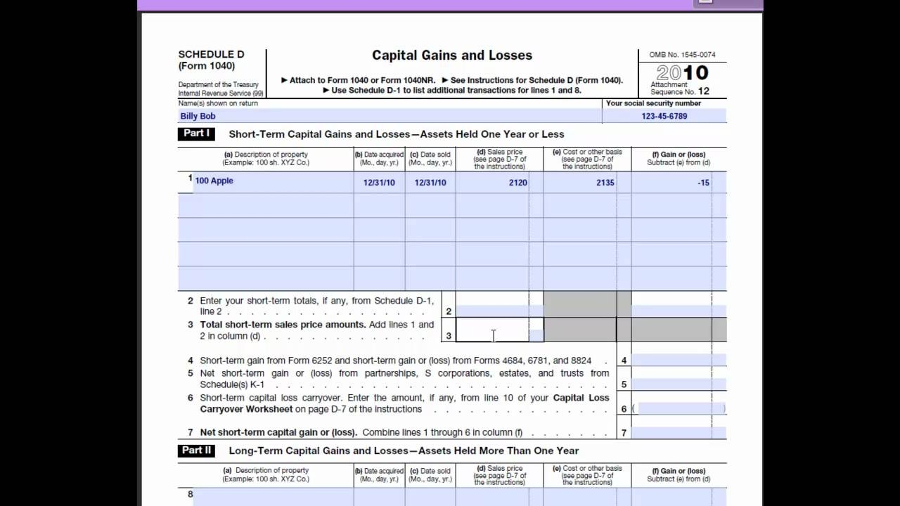Schedule D Capital Loss Carryover Worksheet Walkthrough Lines 6 14 Worksheets Library