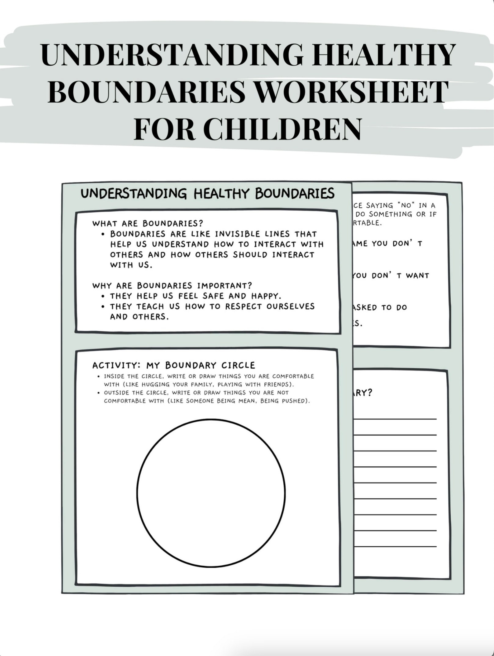 personal boundaries worksheet