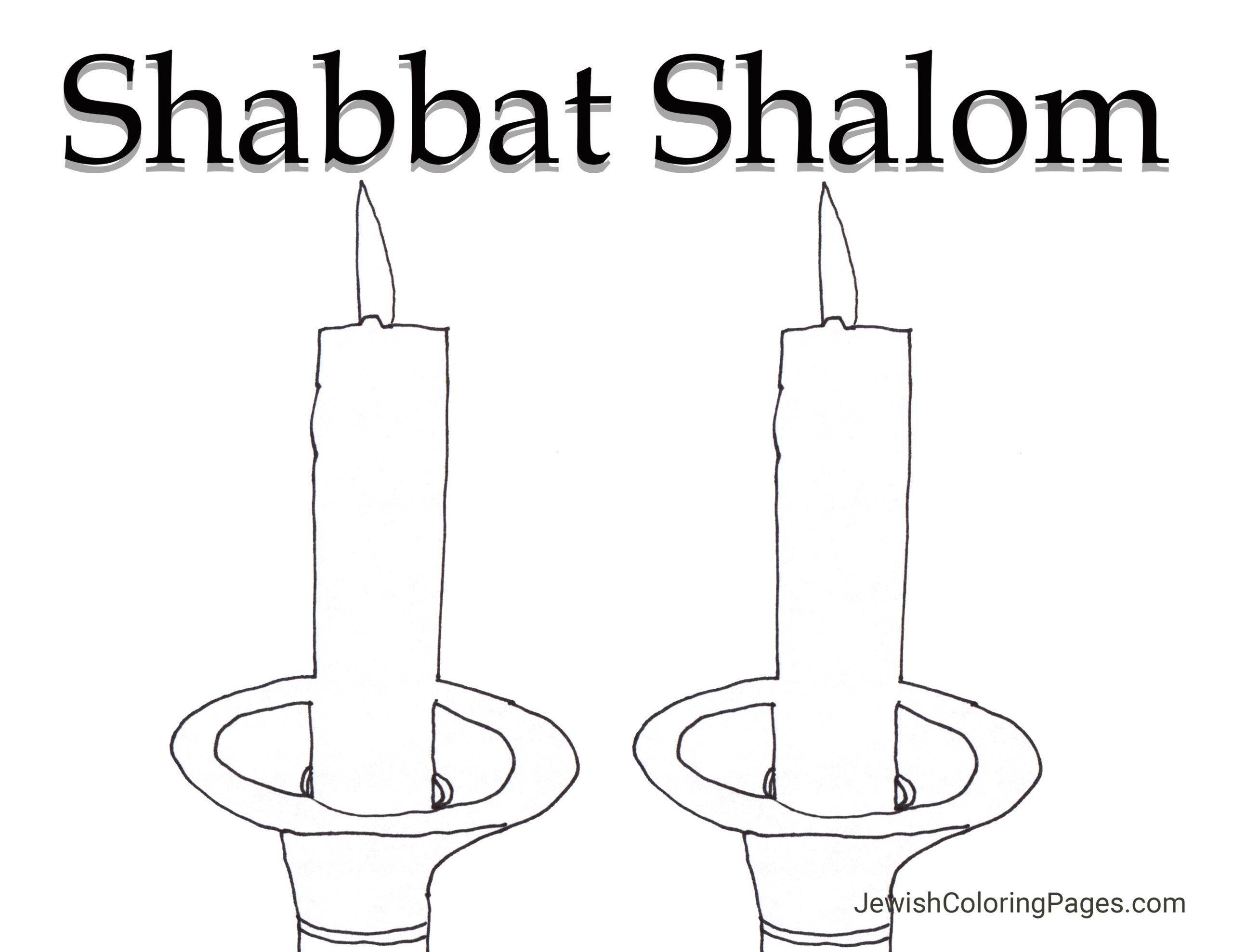 Shabbat Archives Jewish Coloring Pages