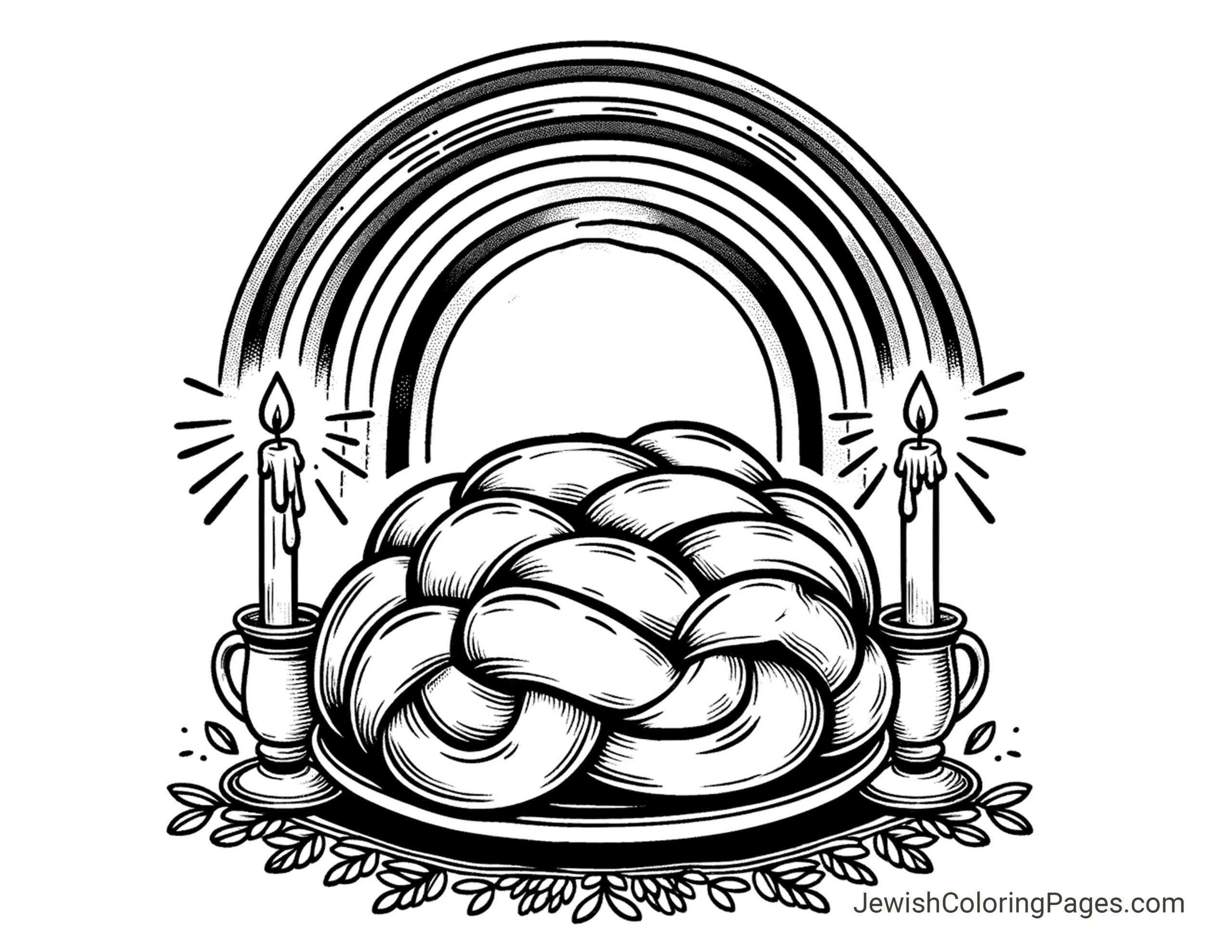 free printable shabbat coloring pages