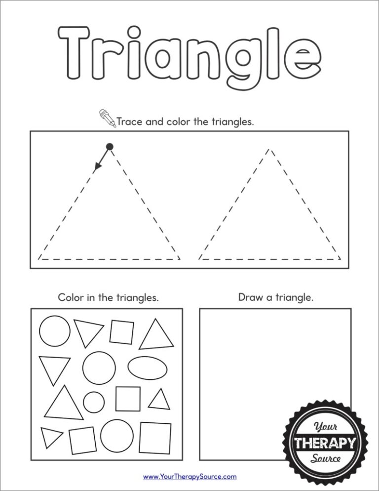 Shapes Worksheet Preschool Free Printables Your Therapy Source