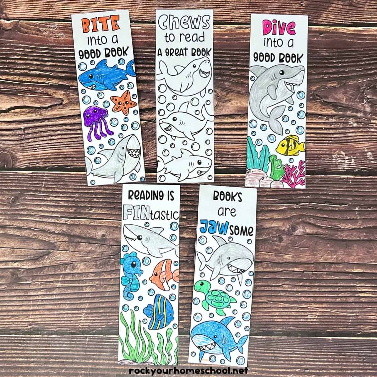 free printable coloring under the sea bookmarks free printable coloring under the sea bookmarks