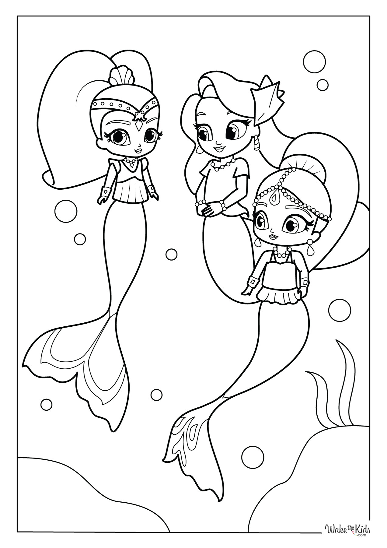 shimmer and shine coloring pages printable