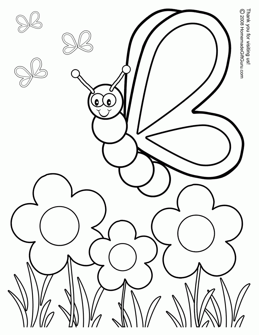 free printable butterfly coloring pages