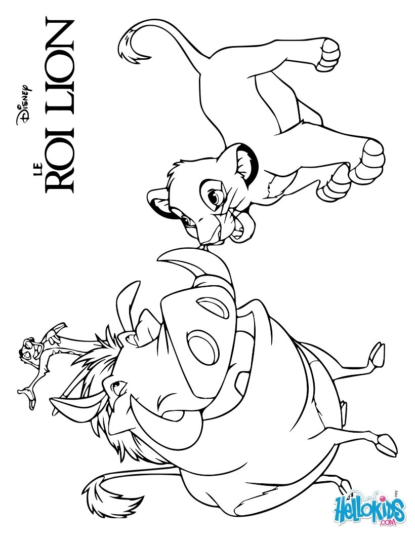 timon printable coloring pages
