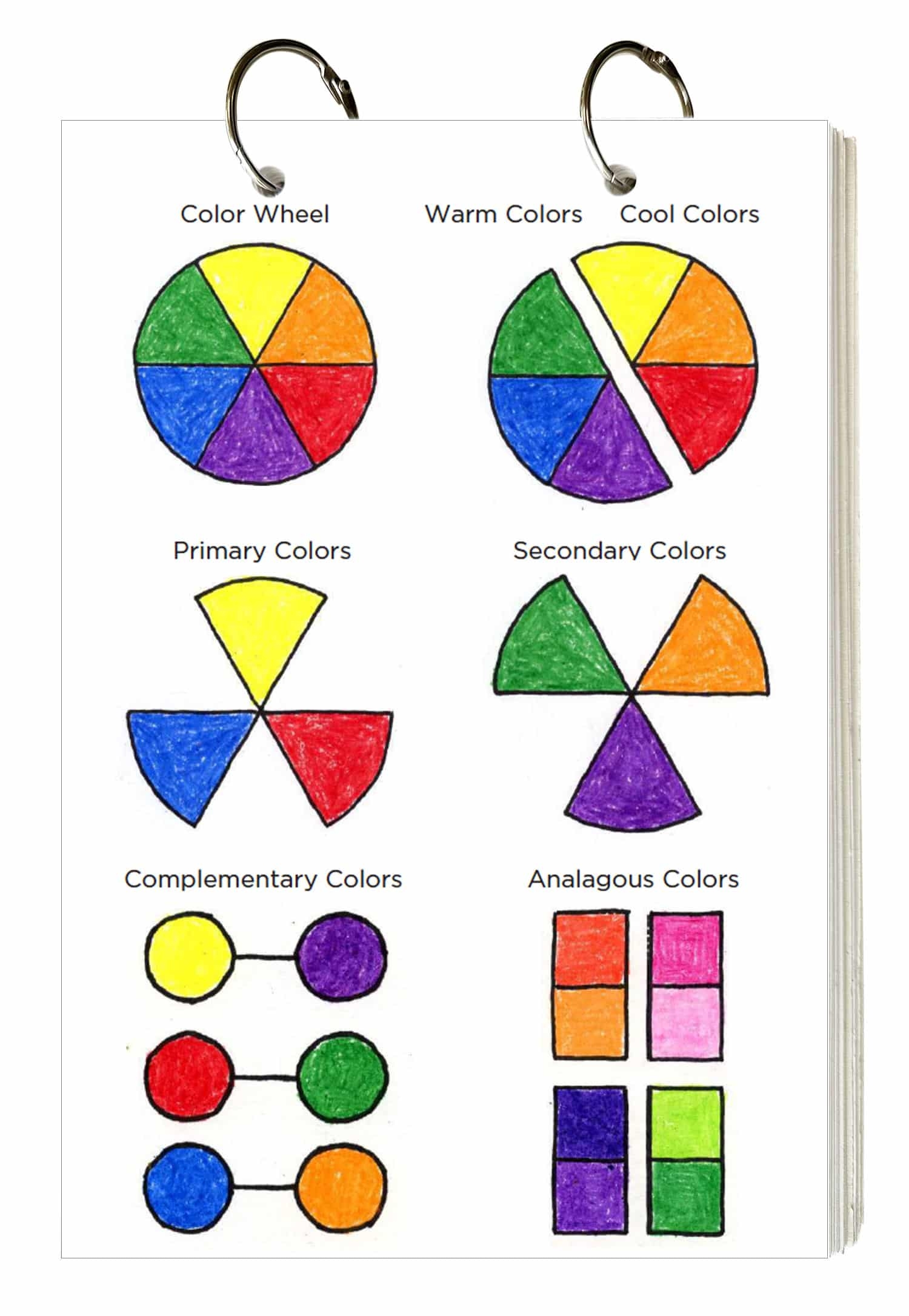 Simple Primary Color Wheel Art Project Worksheet For Elementary Kids
