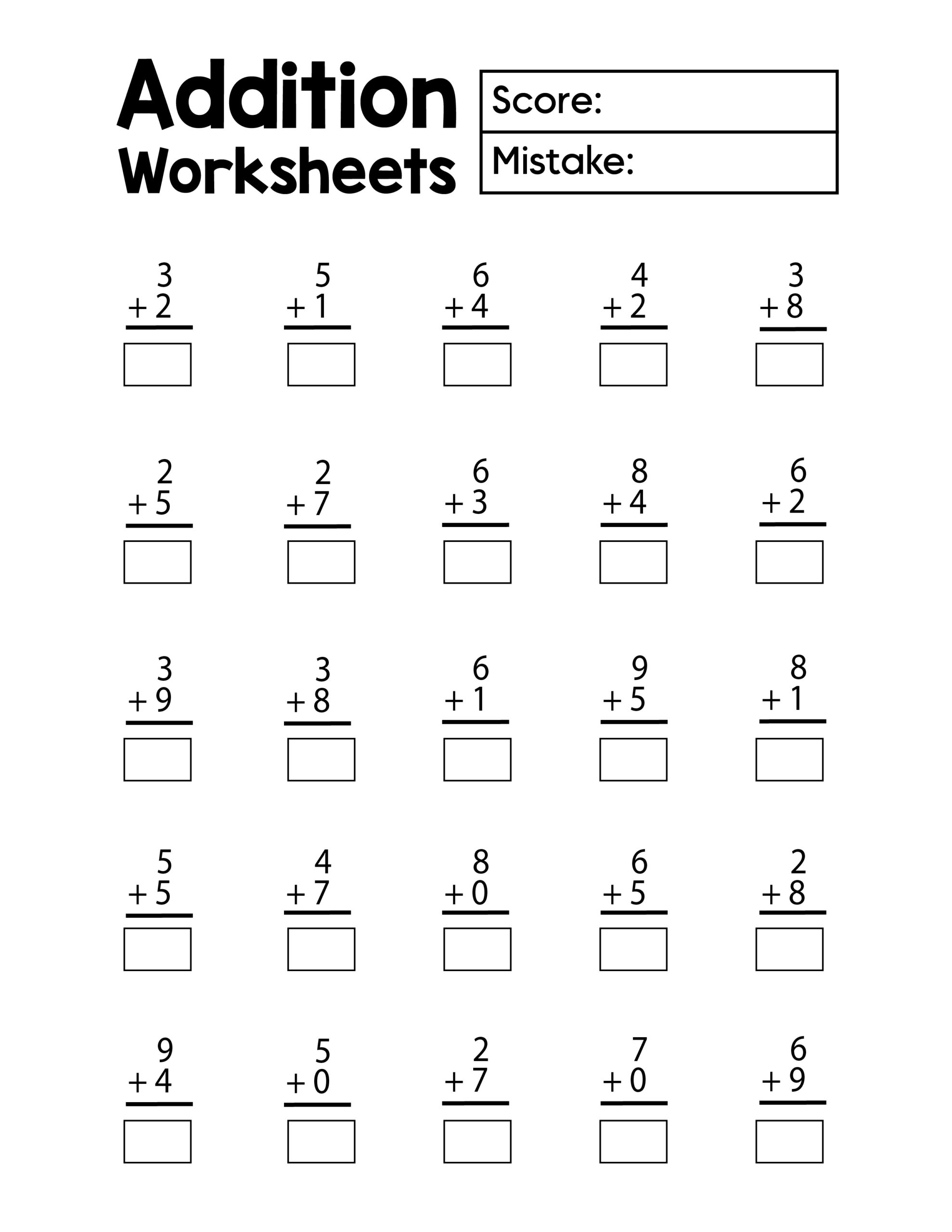 Single Double And Triple Digit Math Addition Worksheets The Simplified Classroom