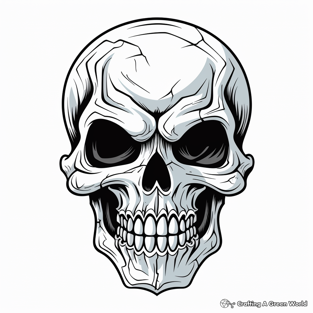 Skull Coloring Pages Free Printable 