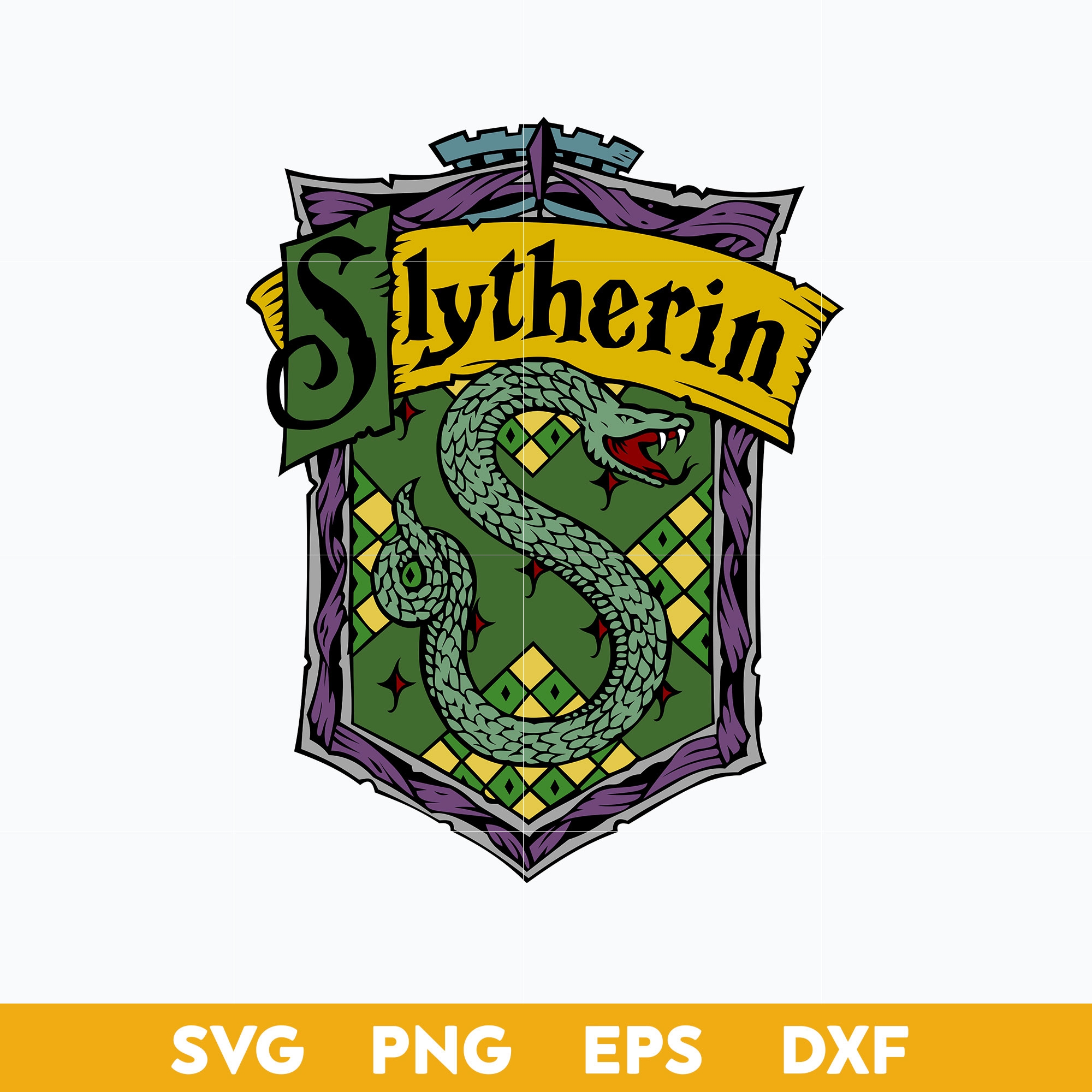 Slytherin Crest Svg Harry Potter House Crest Svg School Of Inspire Uplift