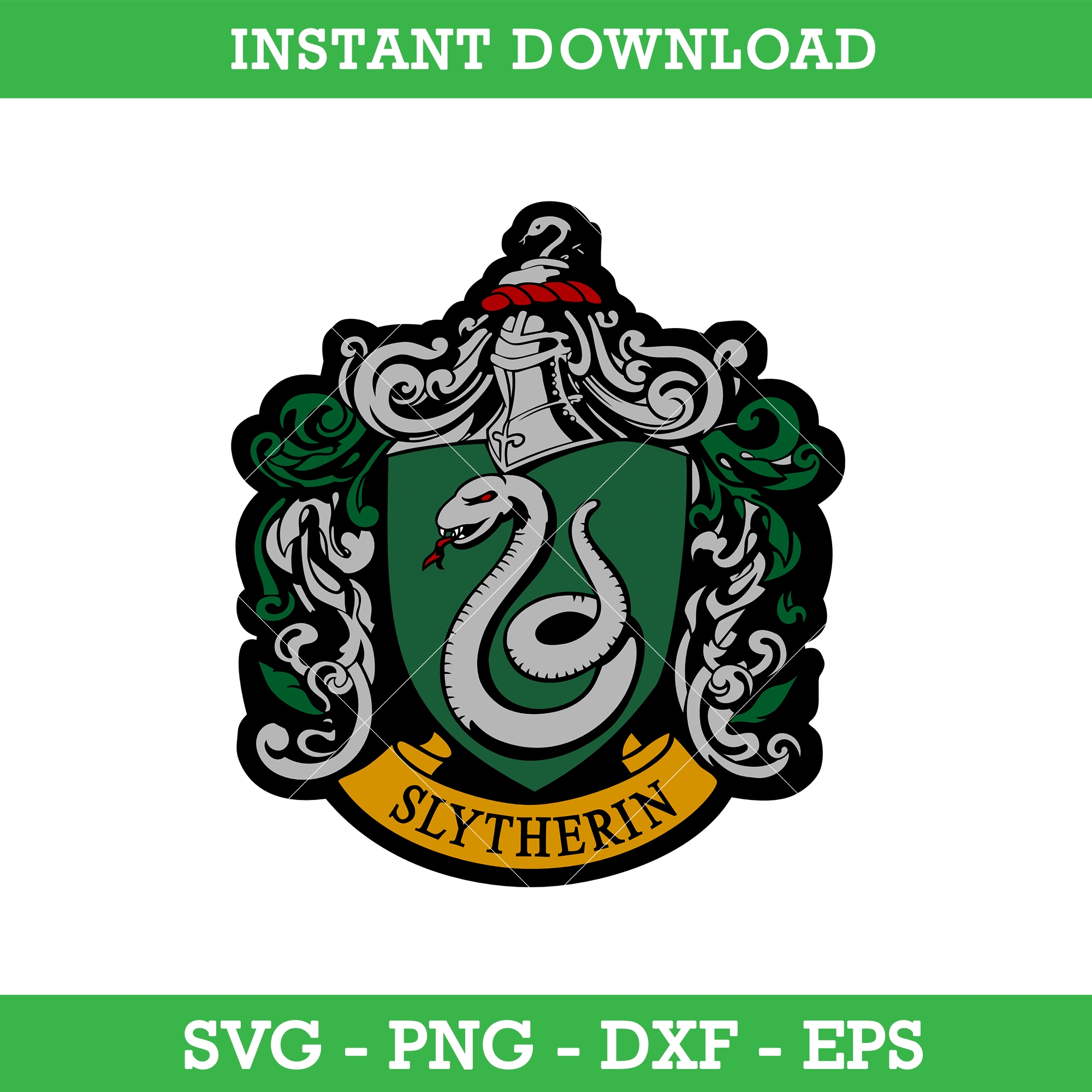Slytherin Emblem Svg Harry Potter House Crest Svg School O Inspire Uplift