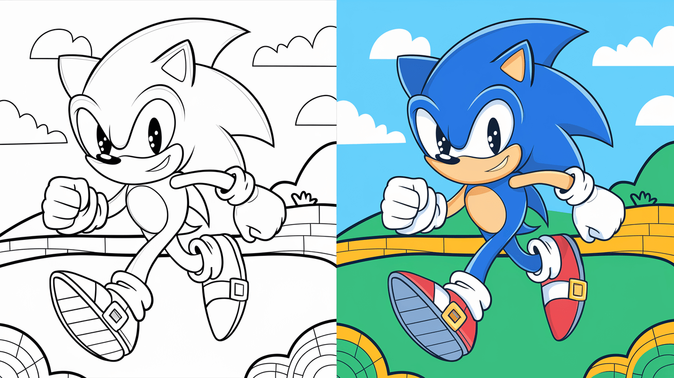 Sonic Coloring Pages 40 Free Printable PDF 