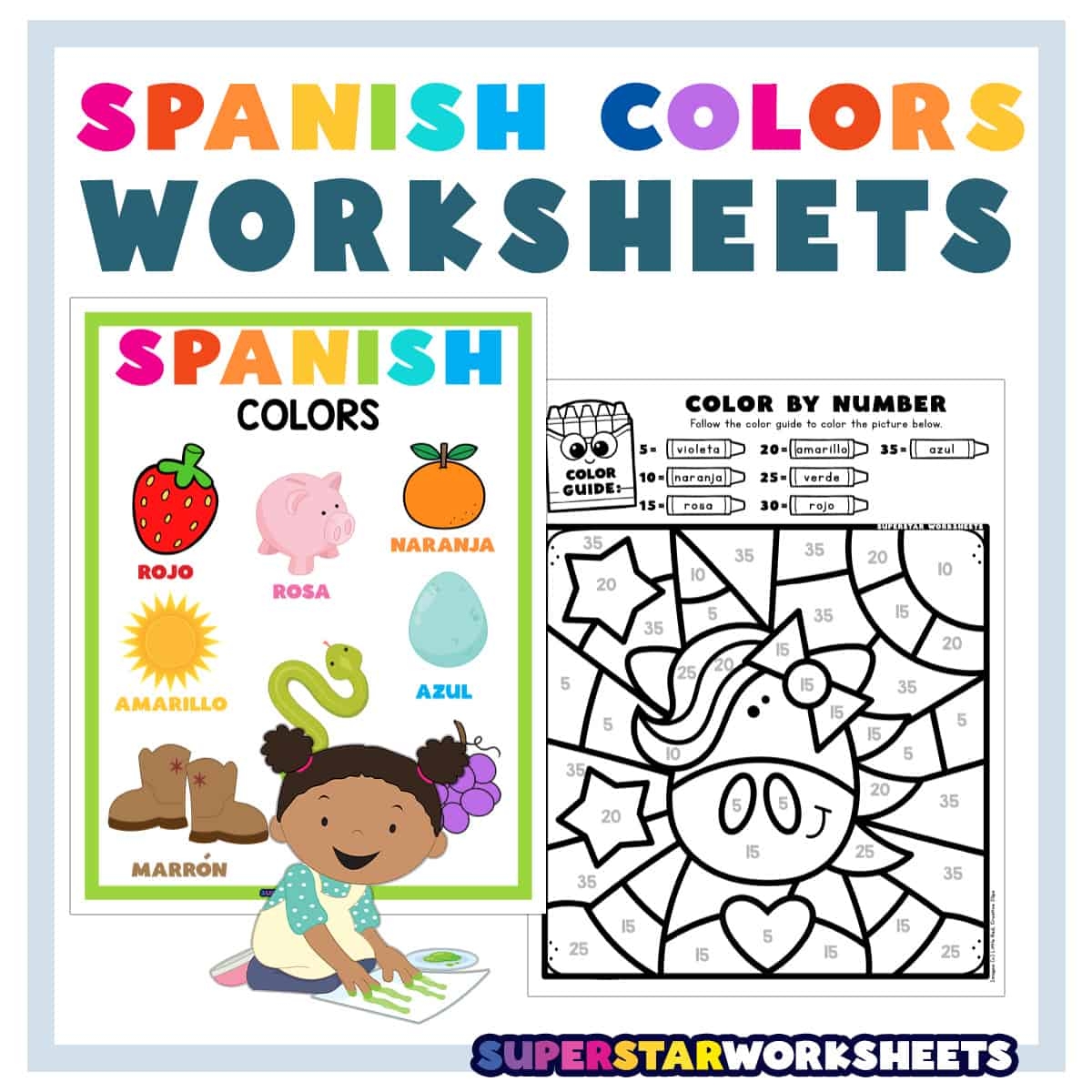 Spanish Color Worksheets Superstar Worksheets Spanish Color Worksheets Superstar Worksheets