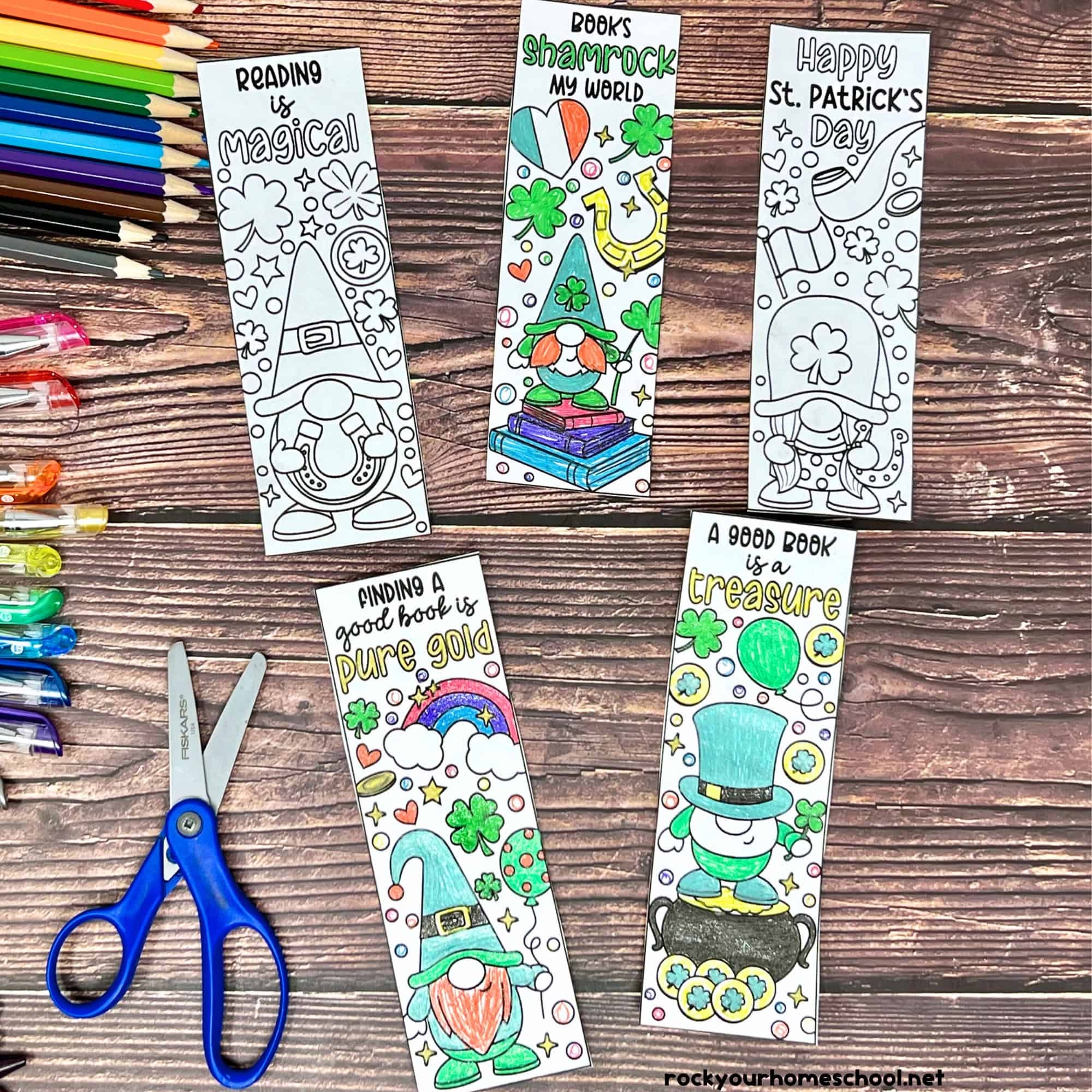 St Patrick s Day Bookmarks To Color For Holiday Fun Free Rock Your Homeschool St Patrick s Day Bookmarks To Color For Holiday Fun Free Rock Your Homeschool